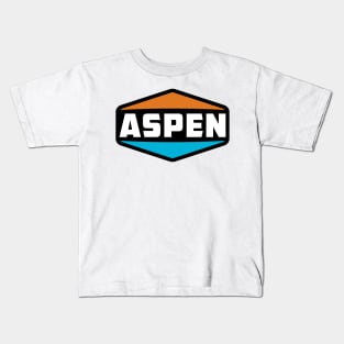 Skiing Aspen Colorado Ski Kids T-Shirt